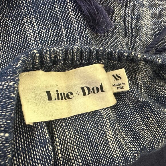 Line & Dot Denim Halter Top With Sequin Bottom Size XSmall - Picture 4 of 7